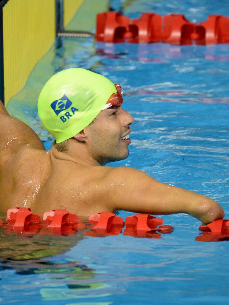 Man in swimming pool