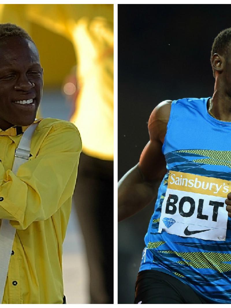 Tevaughn Thomas and Usain Bolt