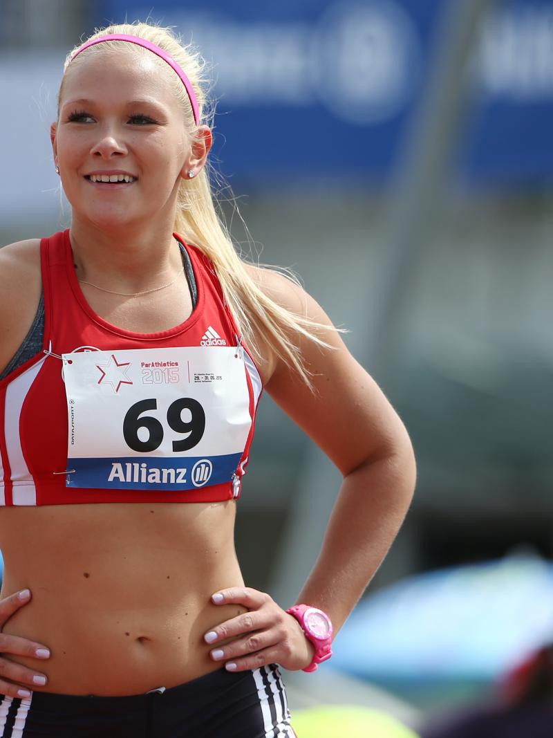 Woman in running clothes