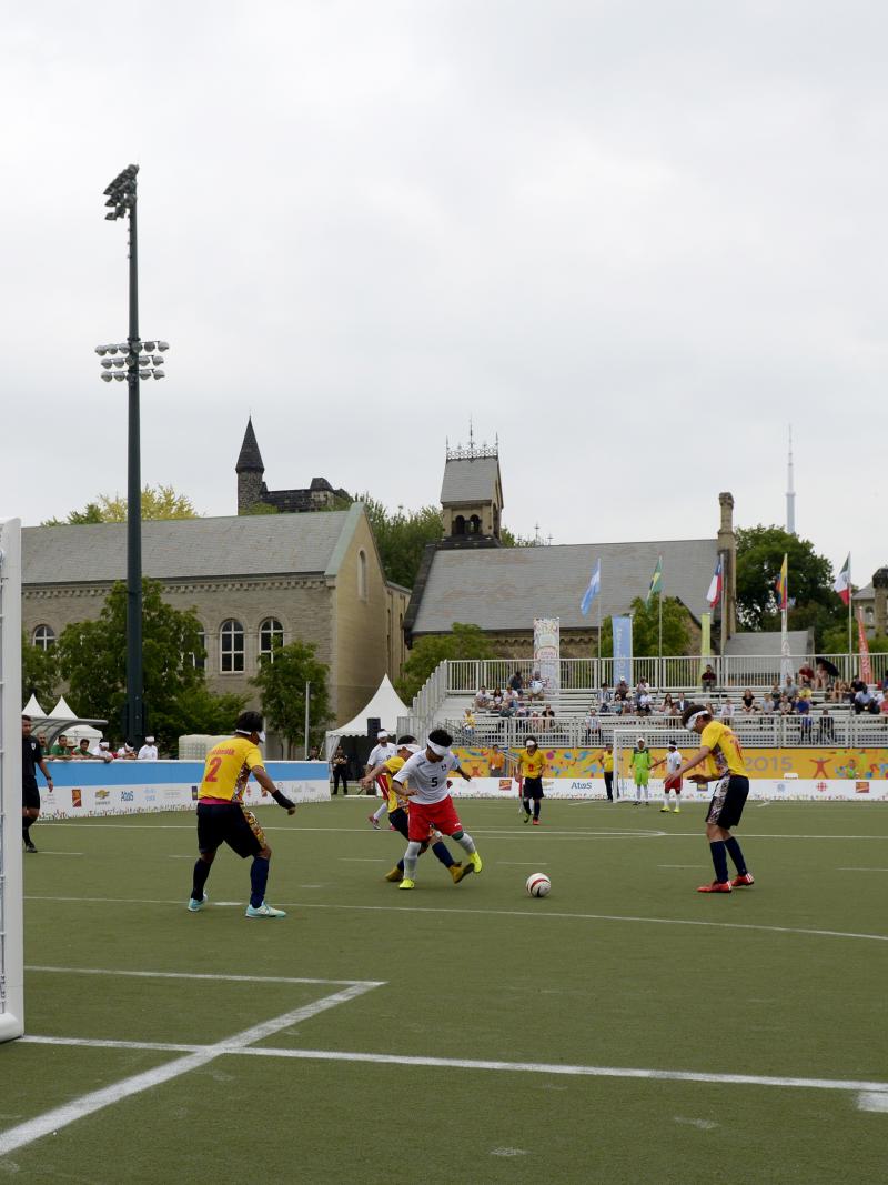 Football 5-a-side match at the Toronto 2015 Parapan American Games