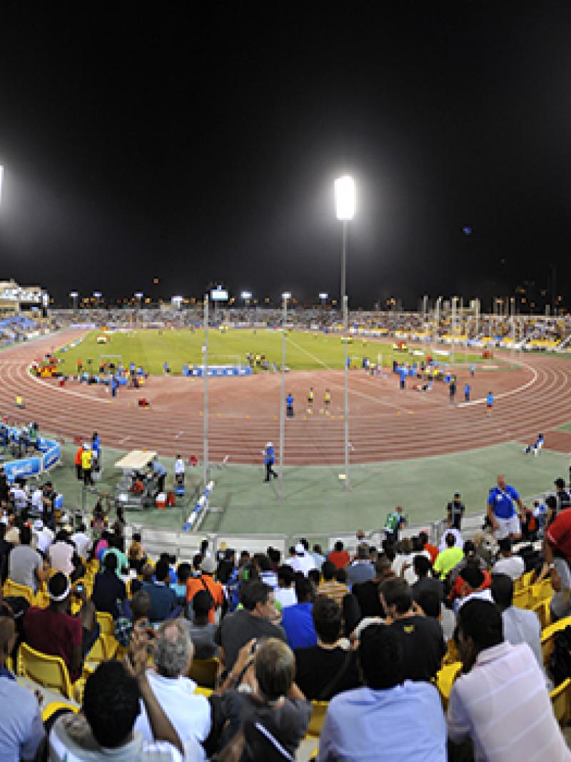View on a stadium