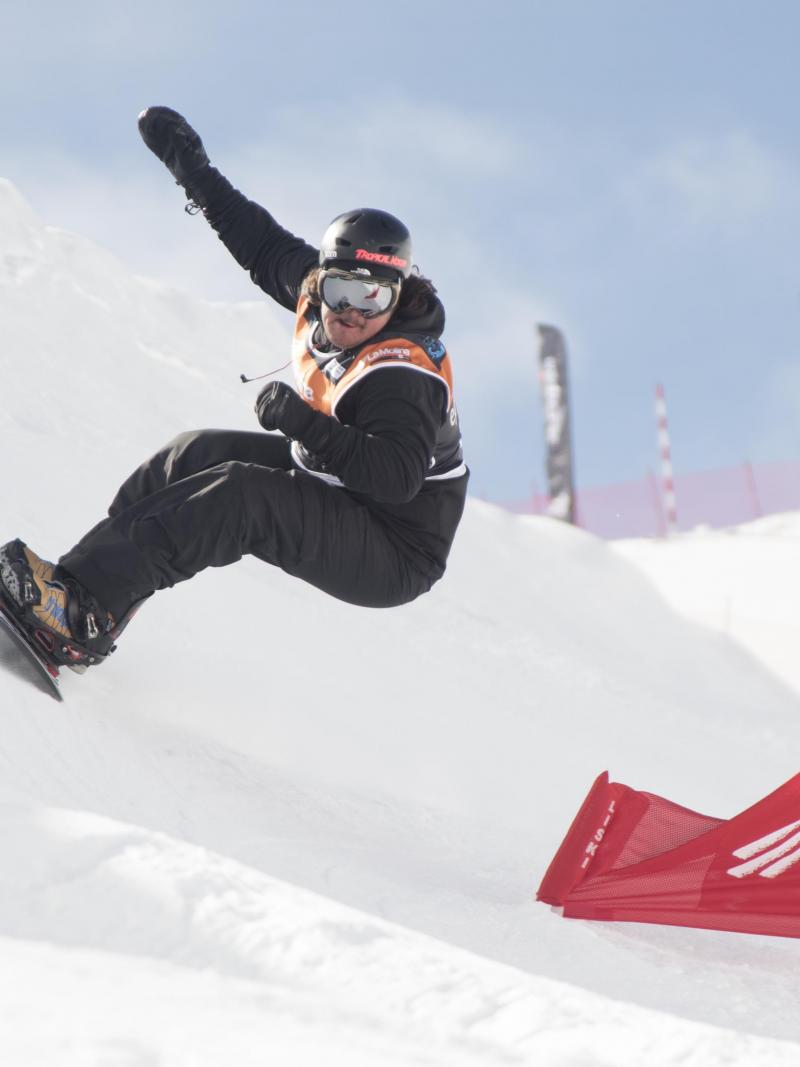 Snowboarder on a slope