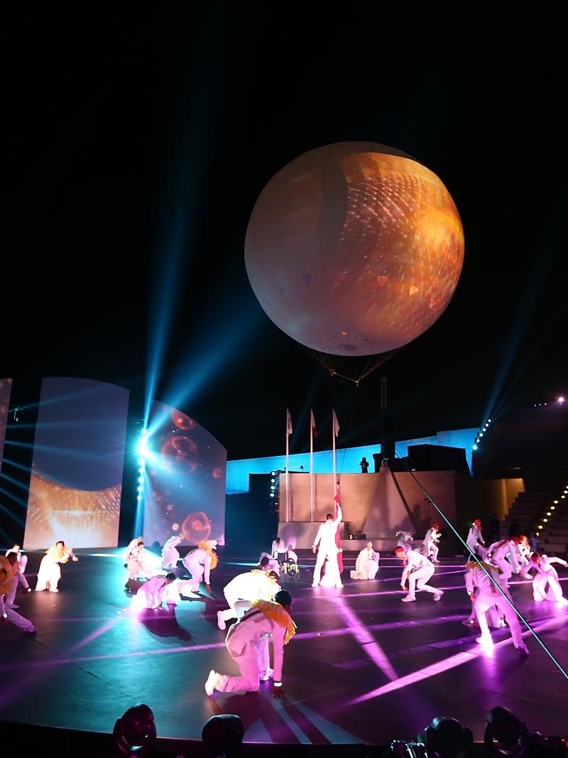 Dancers perform during the Opening Ceremony for the IPC Athletics World Championships at Katara on 21 October 2015 in Doha, Qatar. 