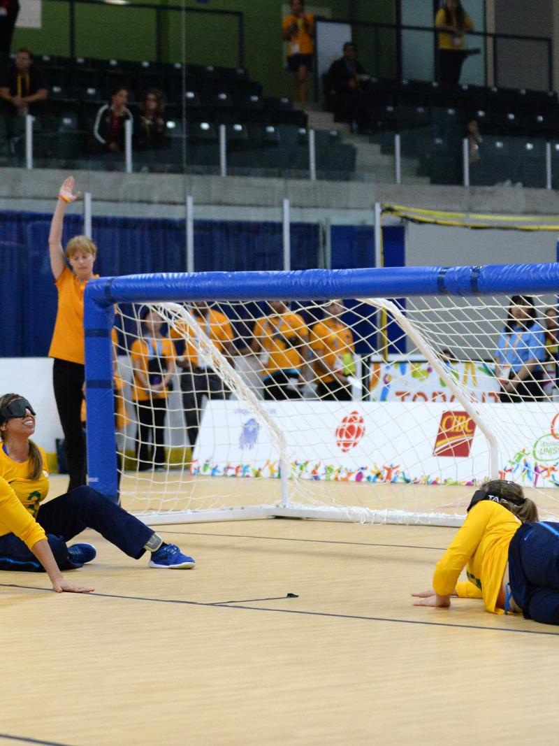 Goalball at the Toronto 2015 Parapan American Games.