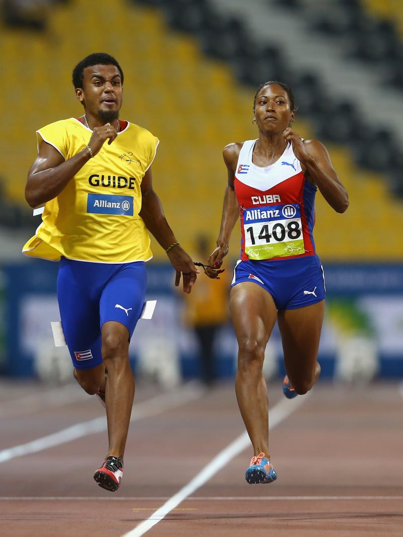 Woman crossing a finish live