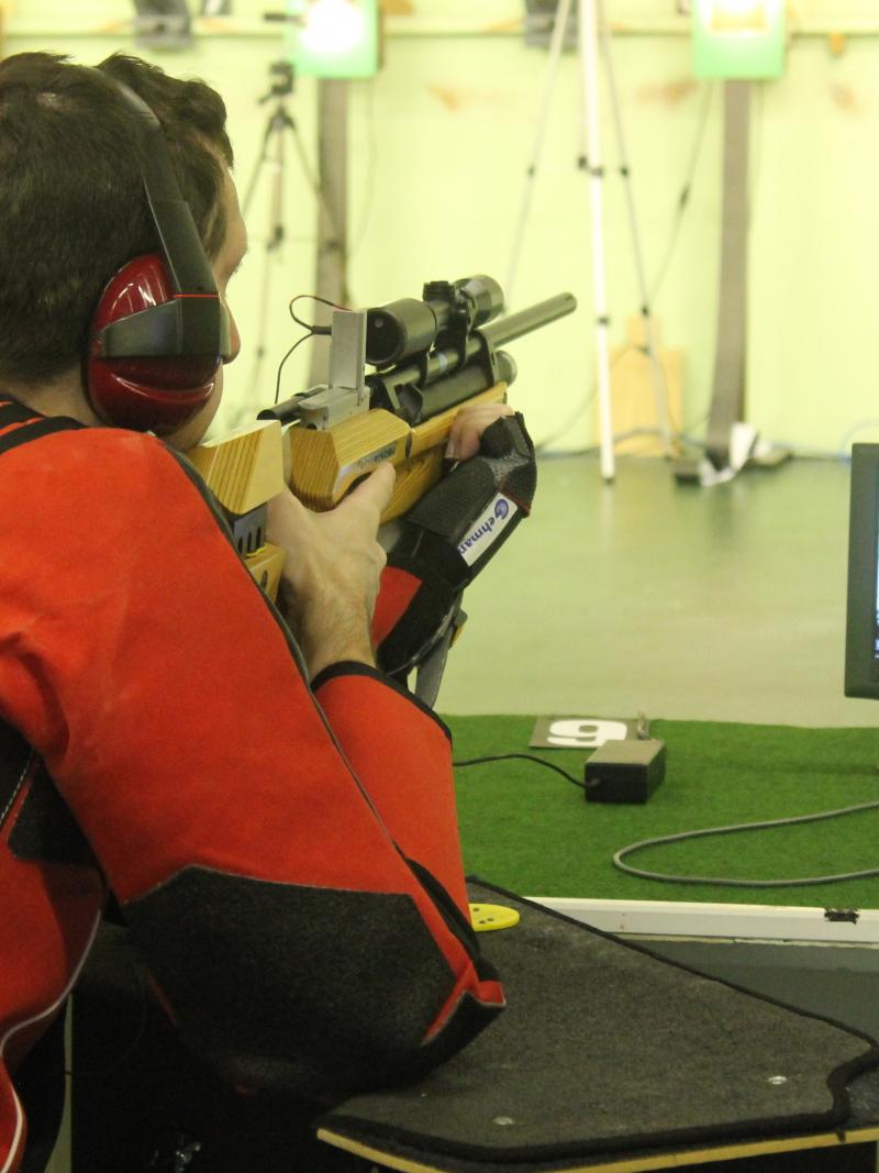 VI Shooting athlete