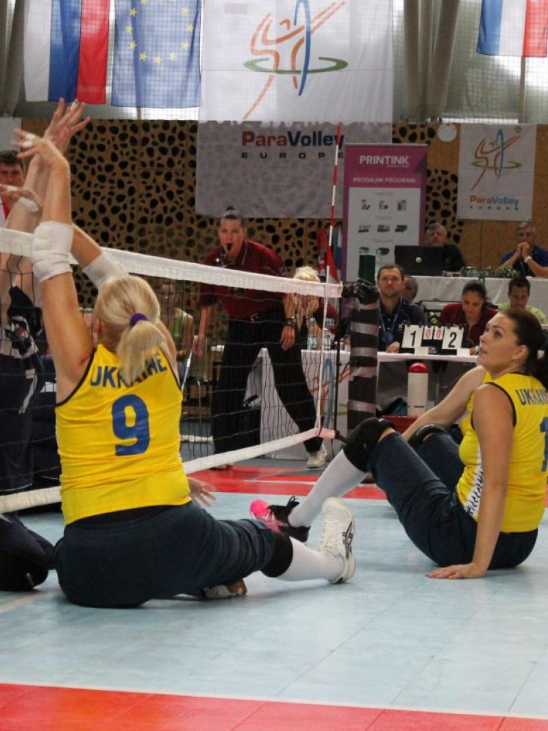 Sitting volleyball match