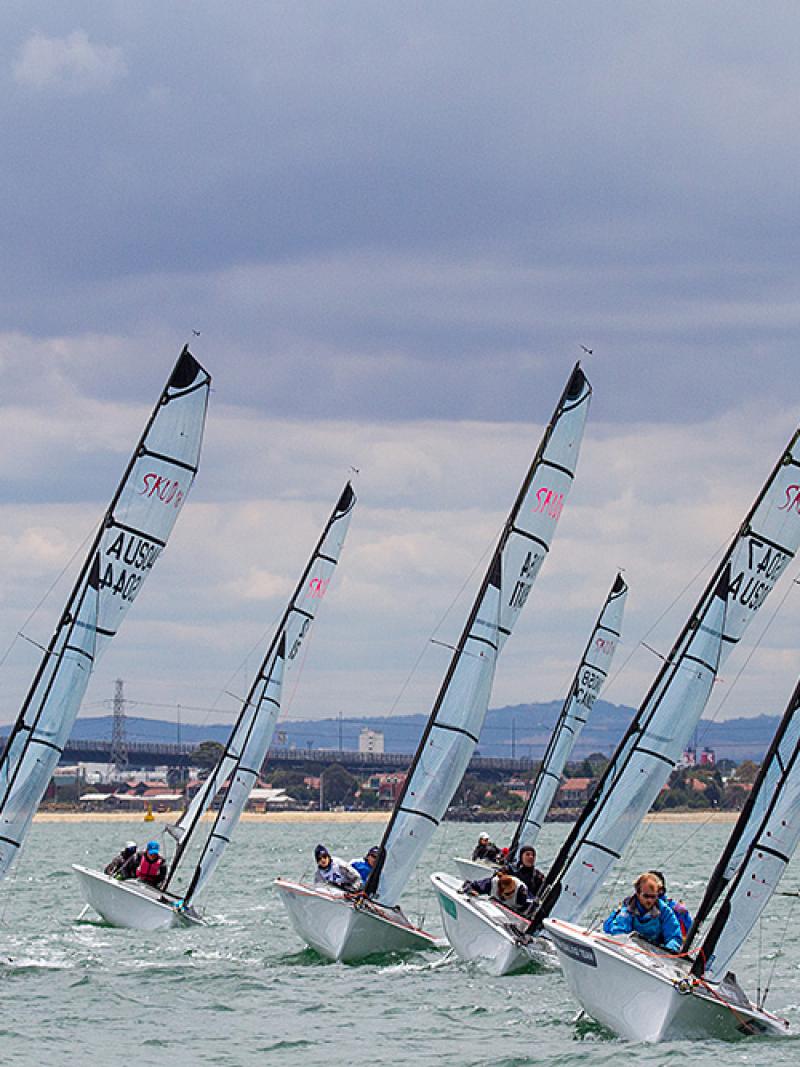 Competitors at the 2015 Para World Sailing Championships out of Williamstown's Royal Yacht Club of Victoria.