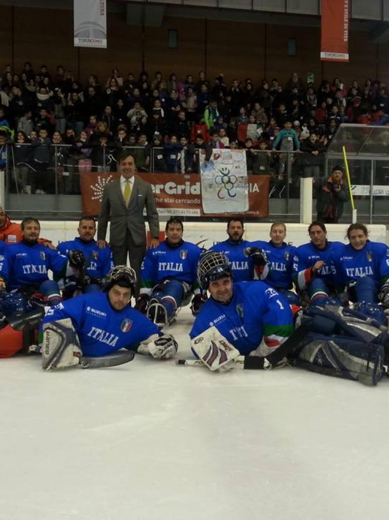 Italian ice sledge hockey team