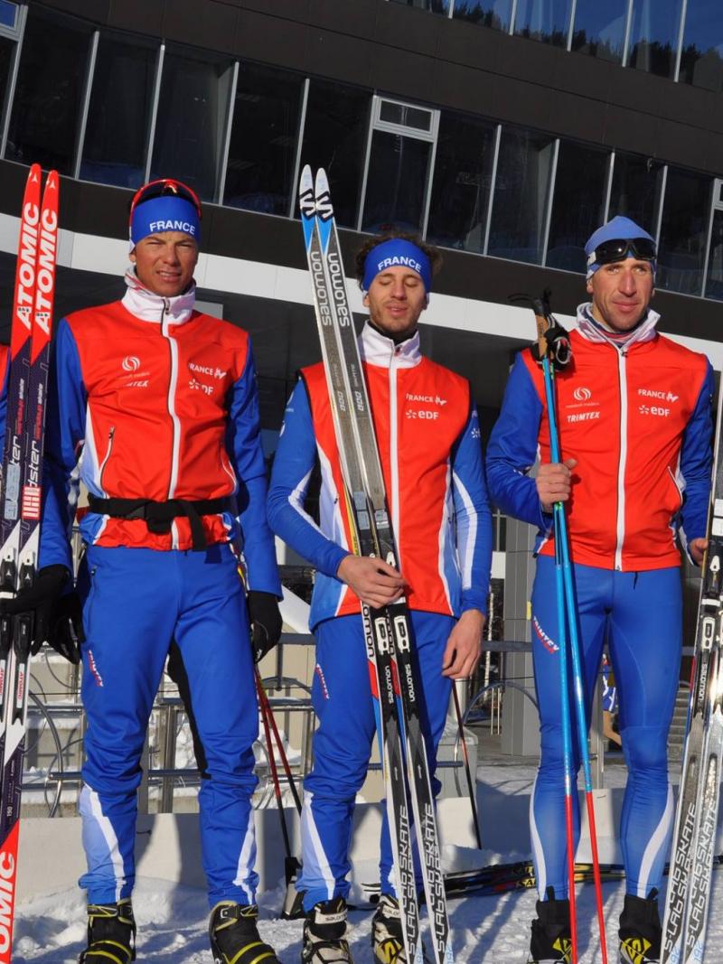 The French Nordic skiing team