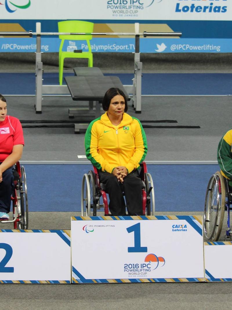 Maria Luzineide won gold on home soil on Thursday (21 January), to open the IPC Powerlifting World Cup, held in conjunction with the Rio 2016 Paralympic Games Test Event, in Rio de Janeiro.