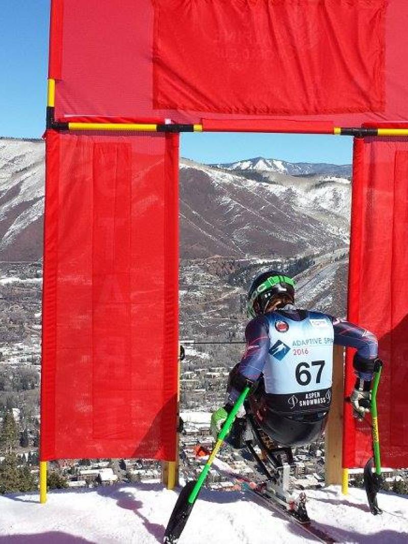 Andrew Earl Kurka at the IPC Alpine Skiing World Cup Finals in Aspen.
