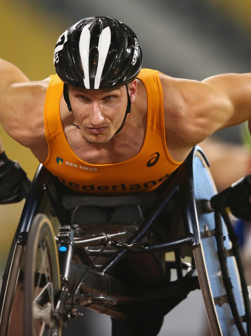 Image of a wheelchair racer