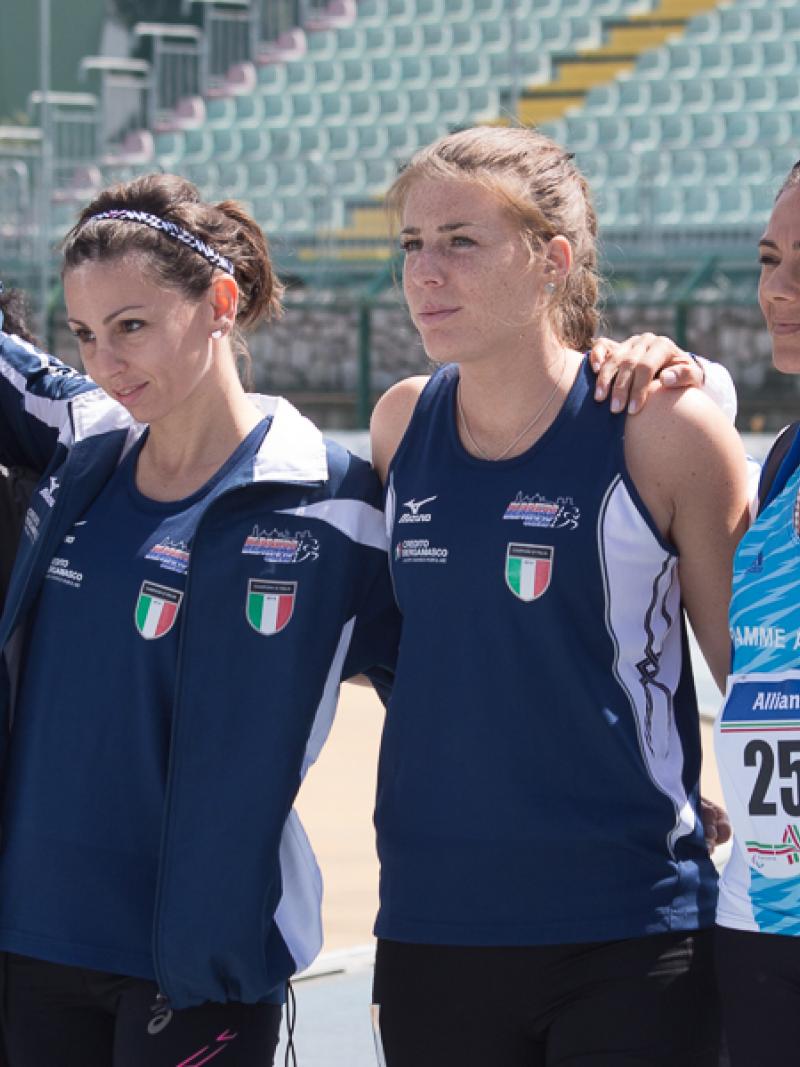 The Italian quartet set a new 4x100m T42-47 world record at the 2016 IPC Athletics Grand Prix in Grosseto, Italy, on 10 April 2016.