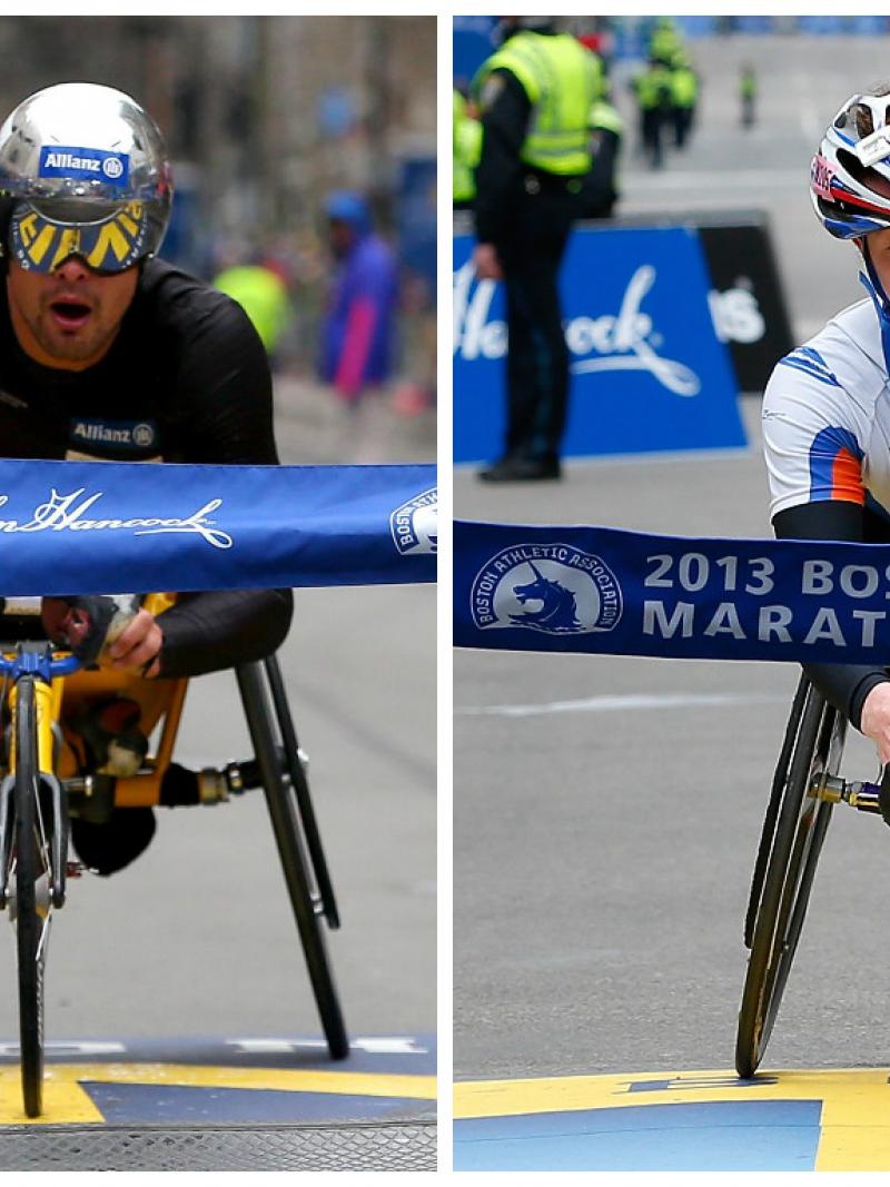Marcel Hug and Tatyana McFadden