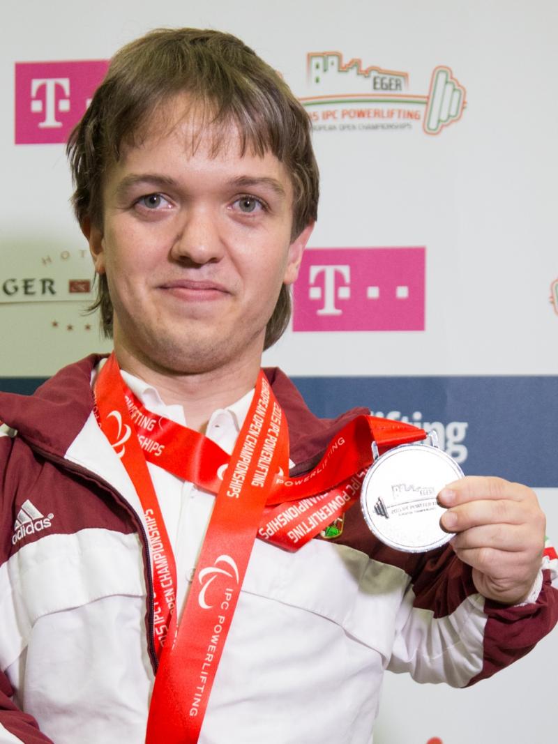 Nandor Tunel at the IPC Powerlifting European Open Championships in Eger, Hungary 