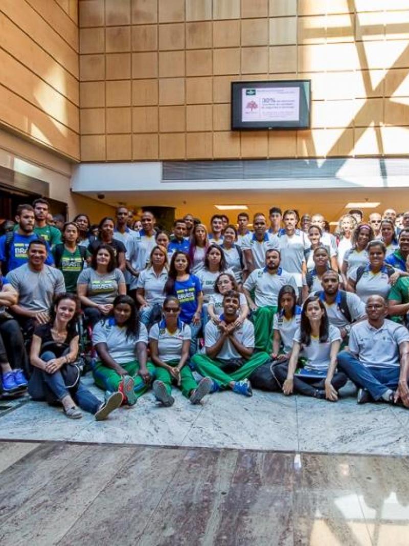Brazilian para-athletes attended a workshop initiated by the Brazilian Paralympic Committee (CPB) in partnership with the ABCD.
