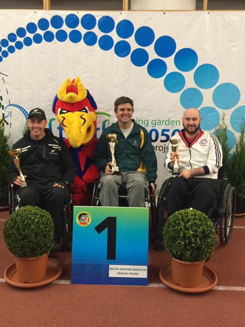 Luke Cain from Australia, Michael Johnson from New Zealand and Ryan Cockbill from Great Britain.