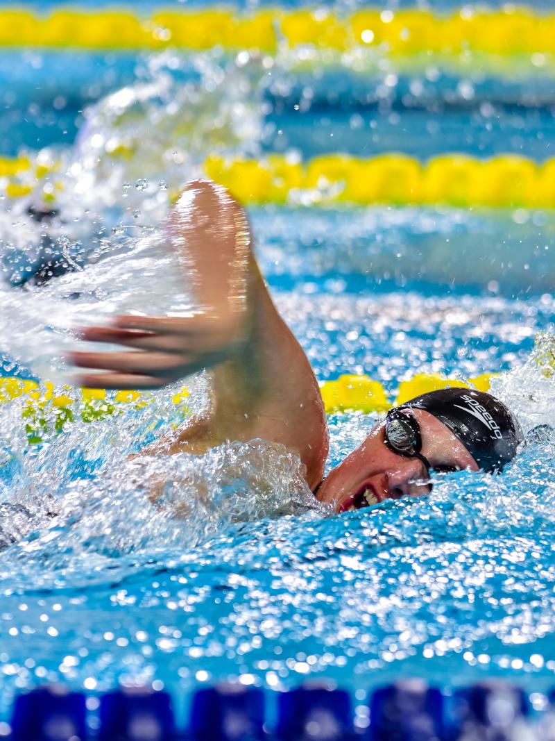 Portugal's David Grachat at the 2016 IPC Swimming European Open Championships in Funchal.