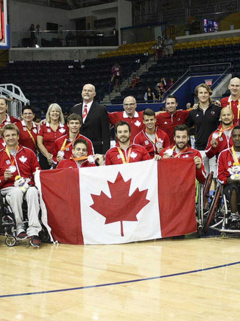 The Canadian Parapan Am Men's Wheelchair Basketball Team