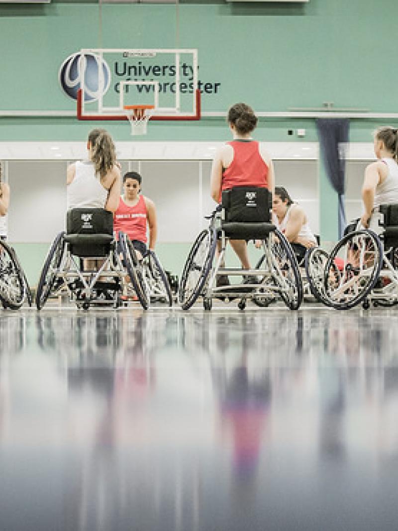 wheelchair basketball team