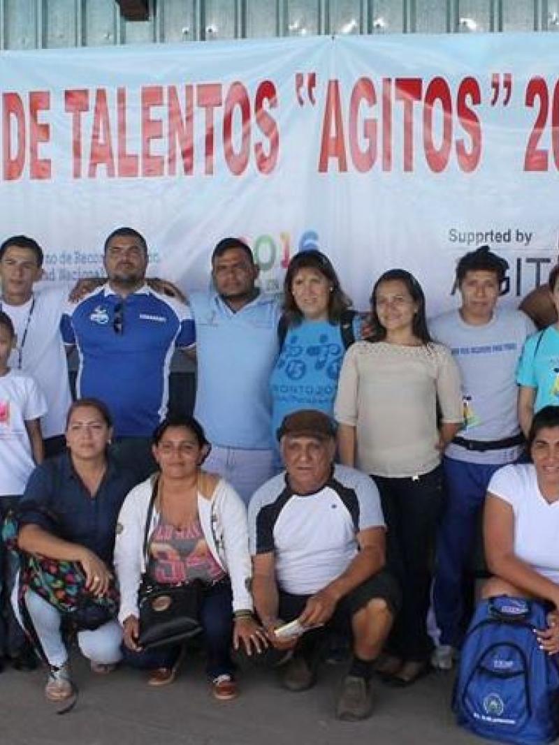 Participans of the Agitos Foundation Youth Talent Camp held in Nicaragua.