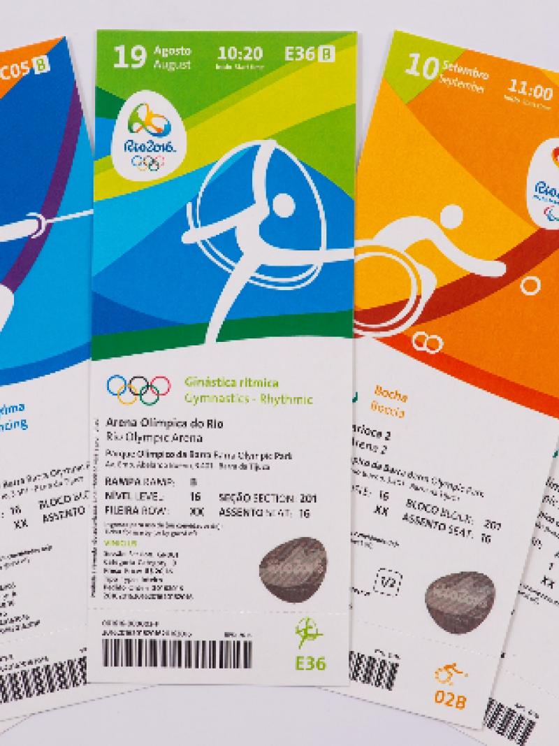 Tickets for the Rio 2016 Olympic and Paralympic Games.