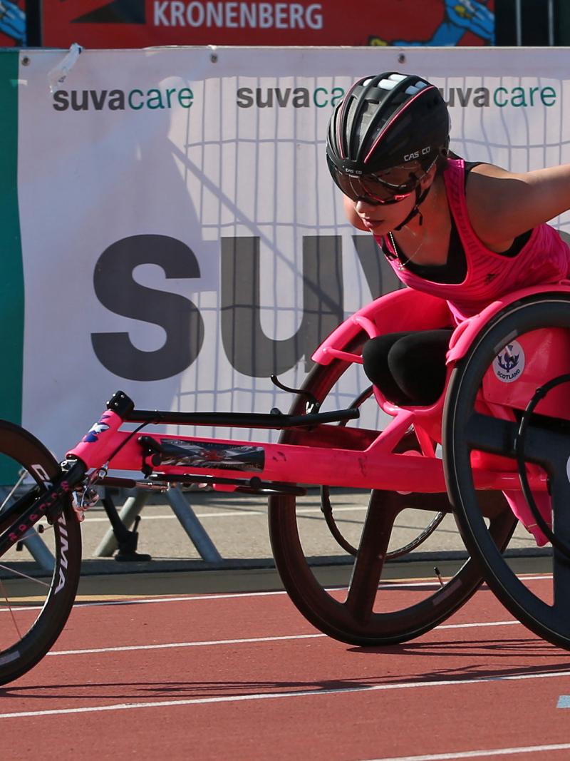 Great Britain's Shelby Watson in action at the 2016 IPC Athletics Grand Prix in Nottwil, Switzerland.