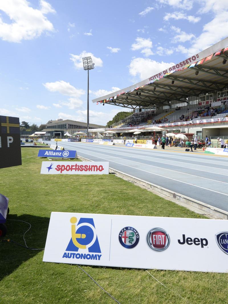 View on a stadium tribune
