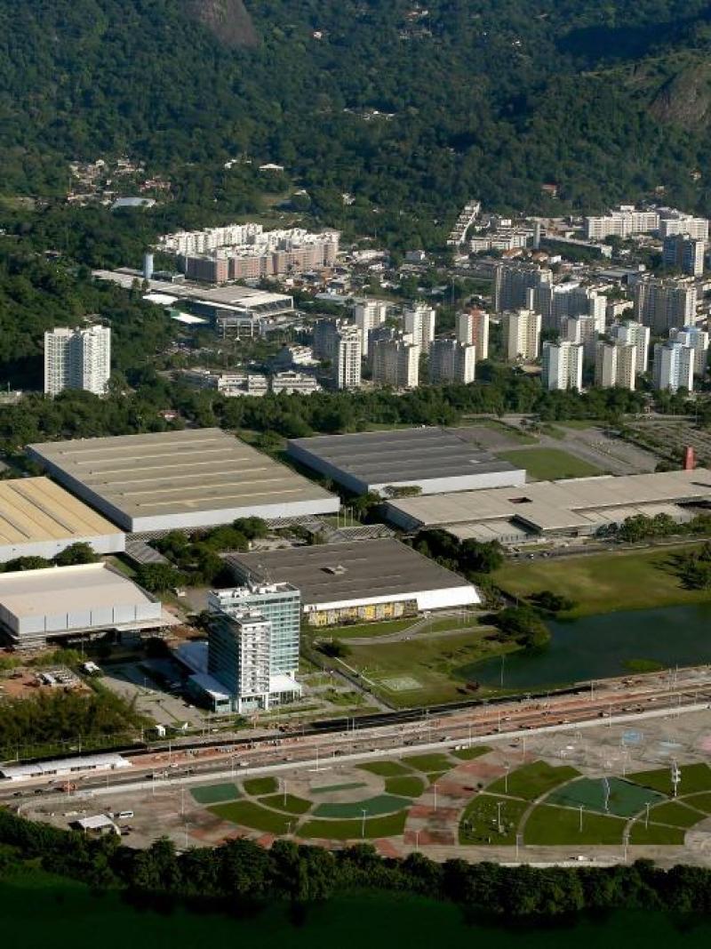 Riocentro is the city's main exhibition and convention centre and it is located near the Olympic Park.