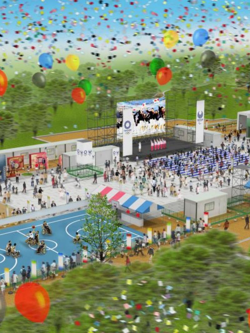 Computer rendering of the Tokyo 2020 Live Site