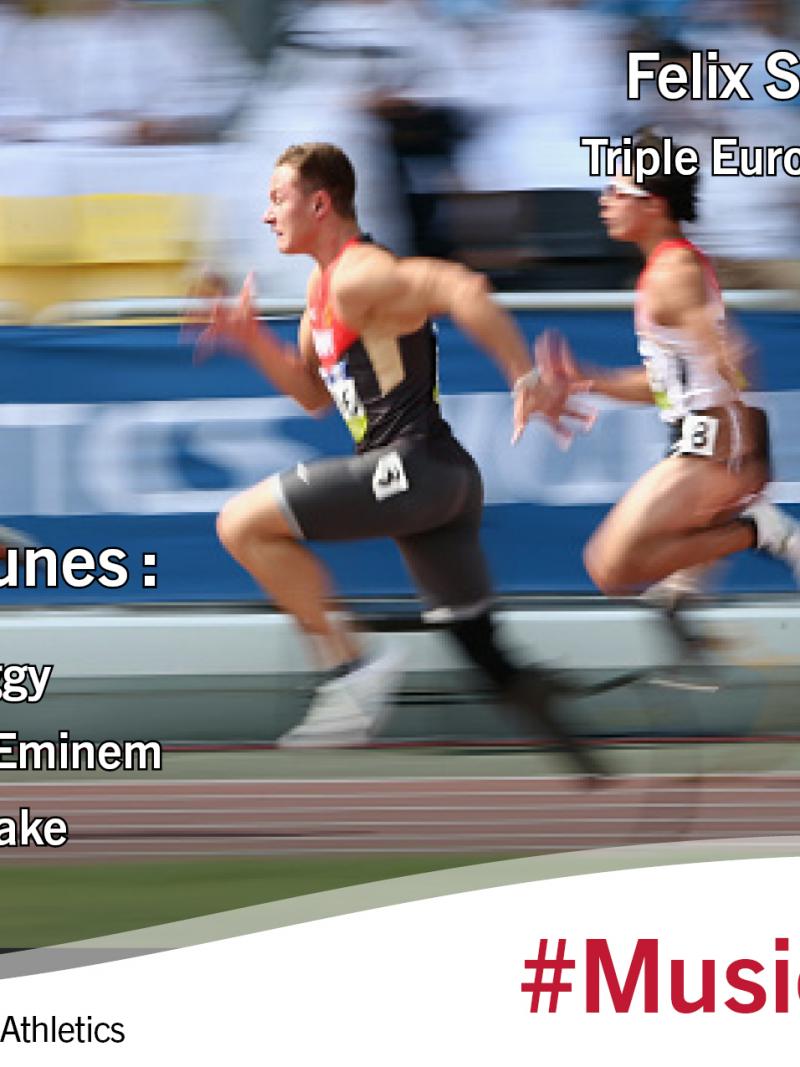 Sprinters on the track