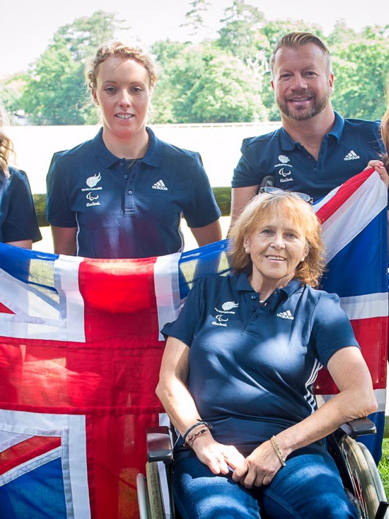 Five Para equestrian riders 