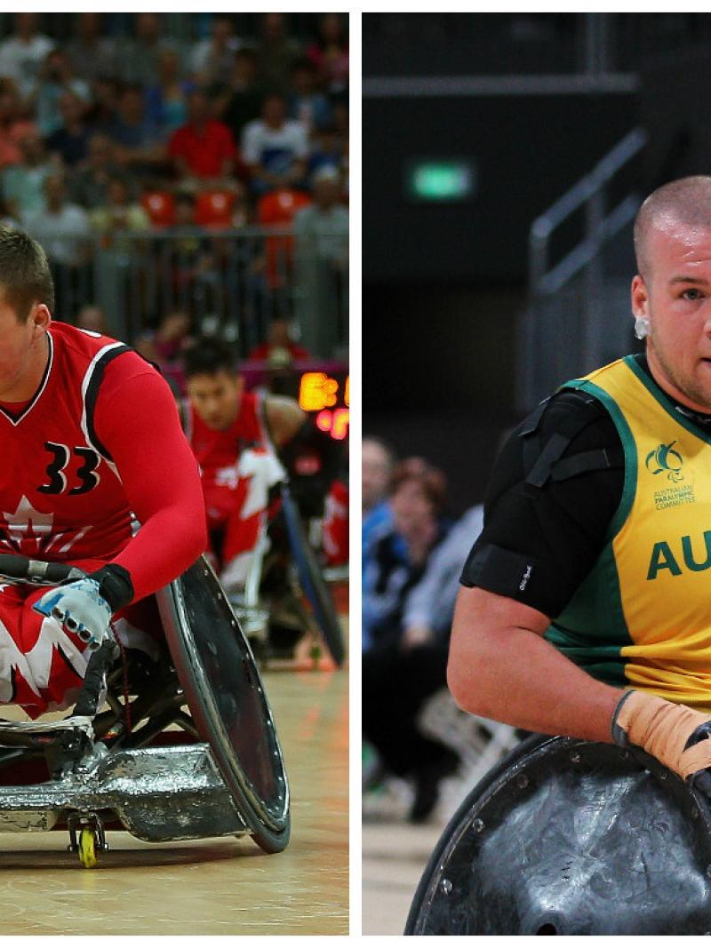 Canada’s Zak Madell  and Australia’s Ryley Batt 