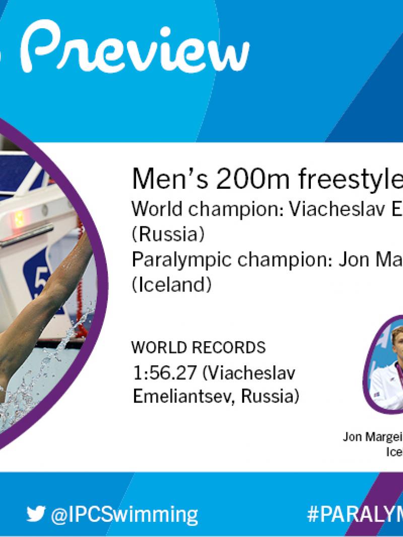 Men’s 200m freestyle S14