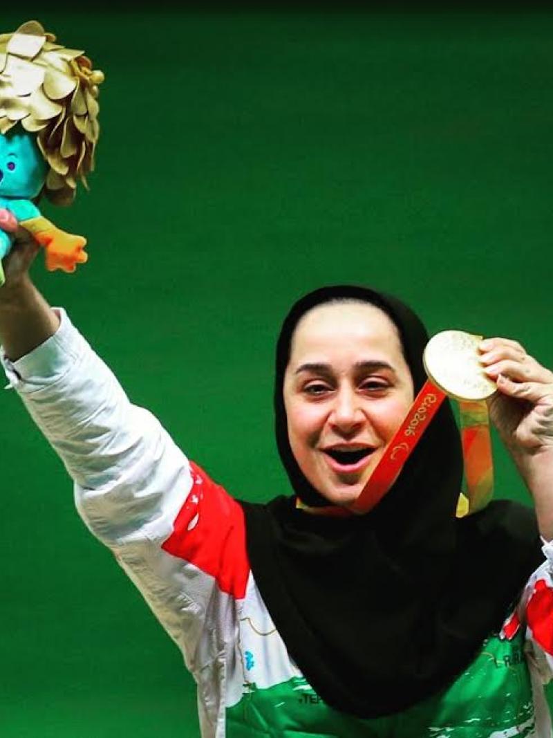 Sareh Javanmardidodmani wins shooting gold medal Rio 2016