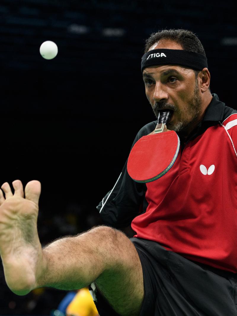 Ibrahim Hamadtou in action