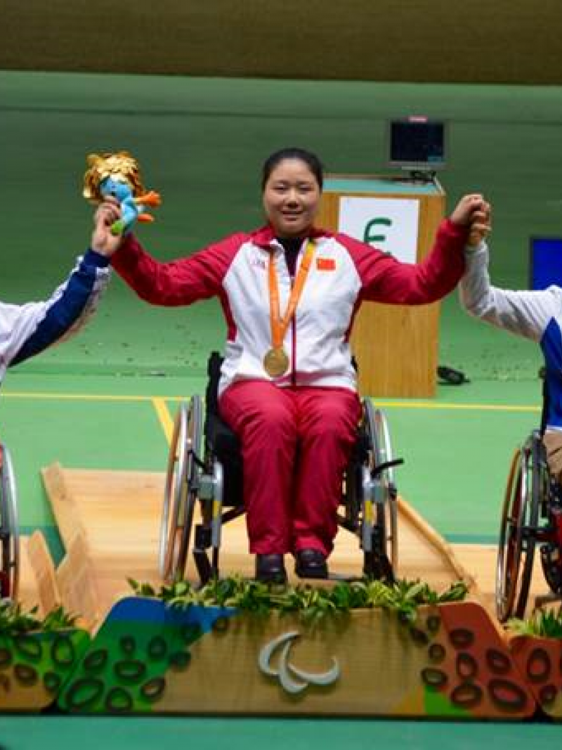 Gold medallist Cuiping Zhang at Rio 2016