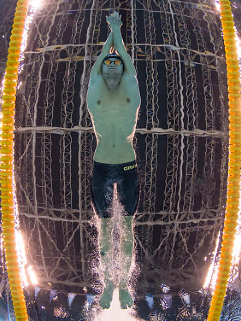Ihar Boki of Belarus competing at Rio 2016