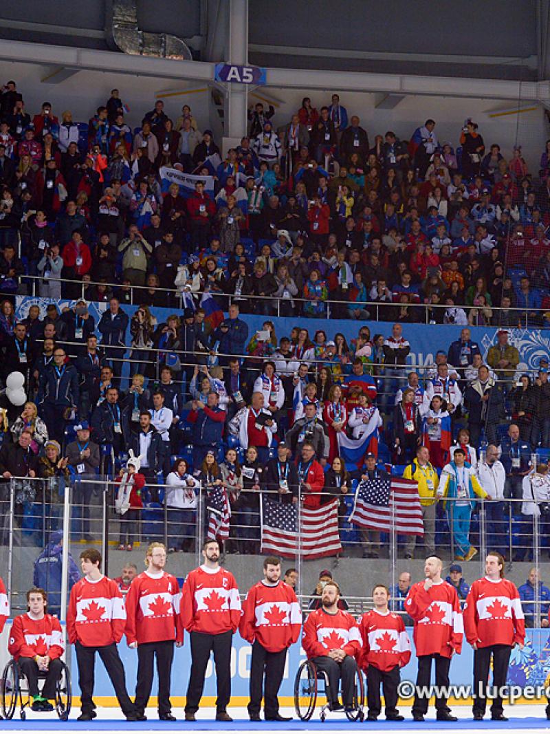 Canada players at the Sochi 2014 Paralympic Winter Games