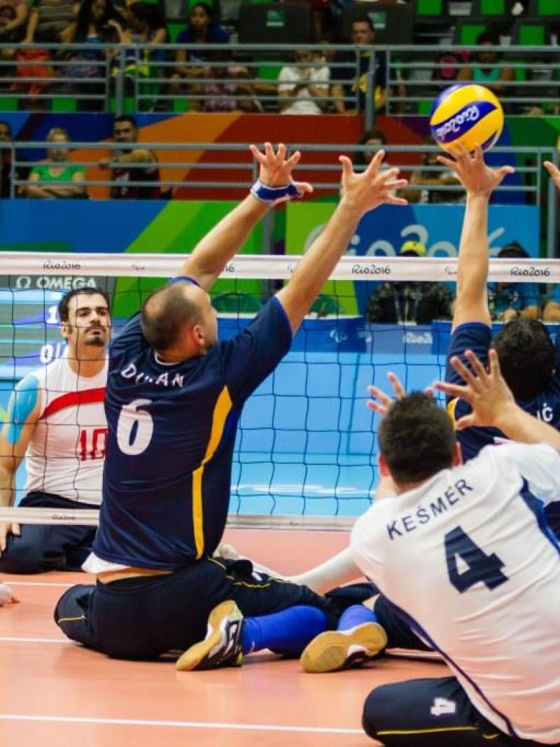 Sitting volleyball at the Rio 2016 Paralympic Games.