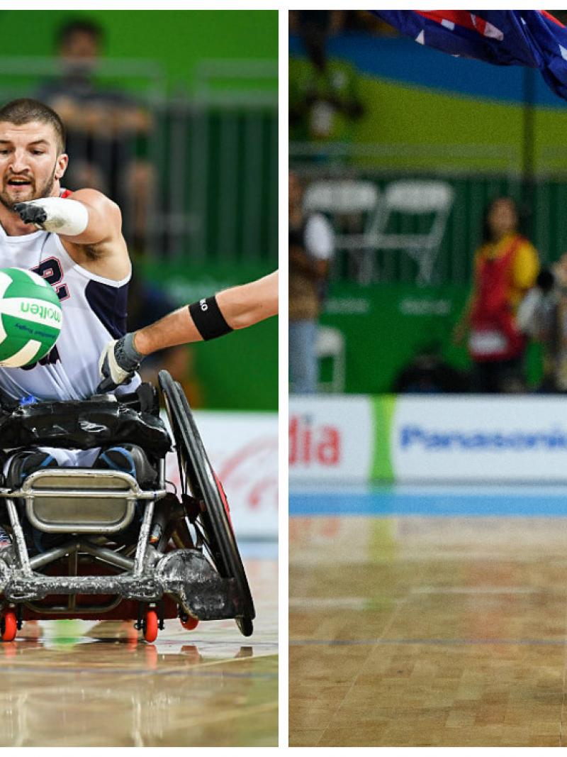 The USA’s Kory Puderbaug and Australian Jayden Warn