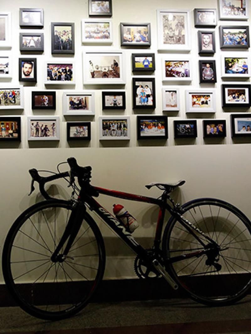 Photo exhibition in memory of Para cyclist Bahman Golbarnezhad.