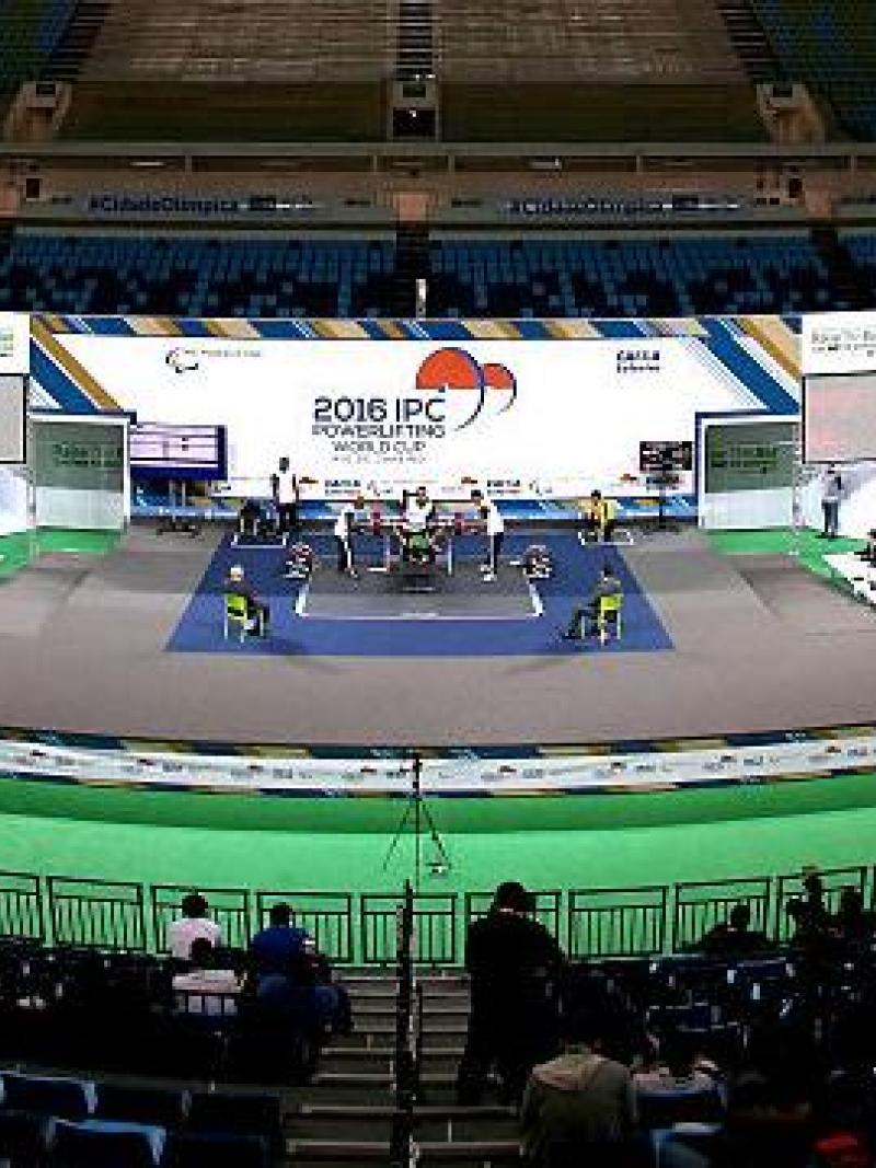 General view during the 2016 IPC Powerlifting World Cups - Aquece Rio Test Event for the Rio 2016 Paralympics. 