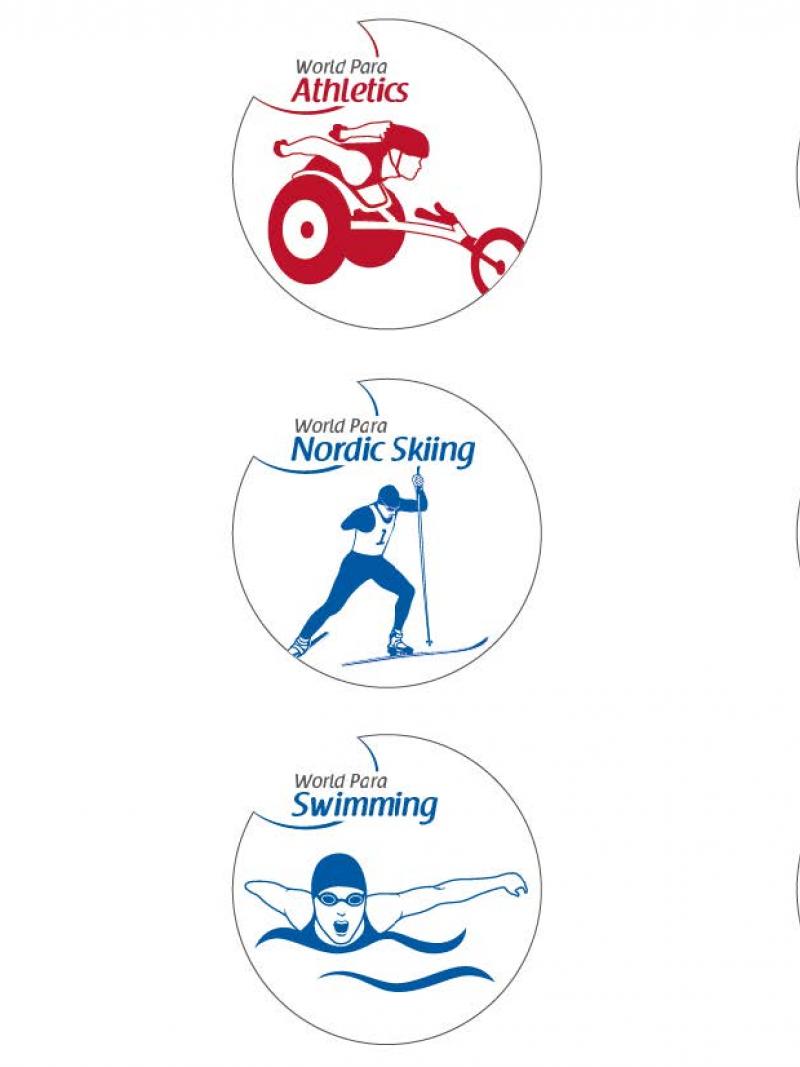 New logos of the sports governed by the IPC