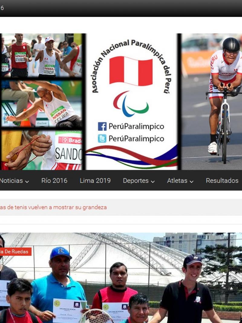 Screenshot of a website