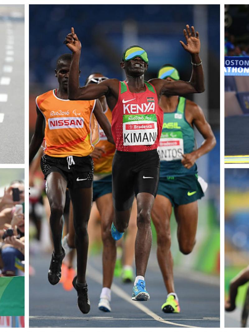 Marcel Hug, Samwel Kimani, Tatyana McFadden, El Amin Chentouf and Prawat Wahoram.