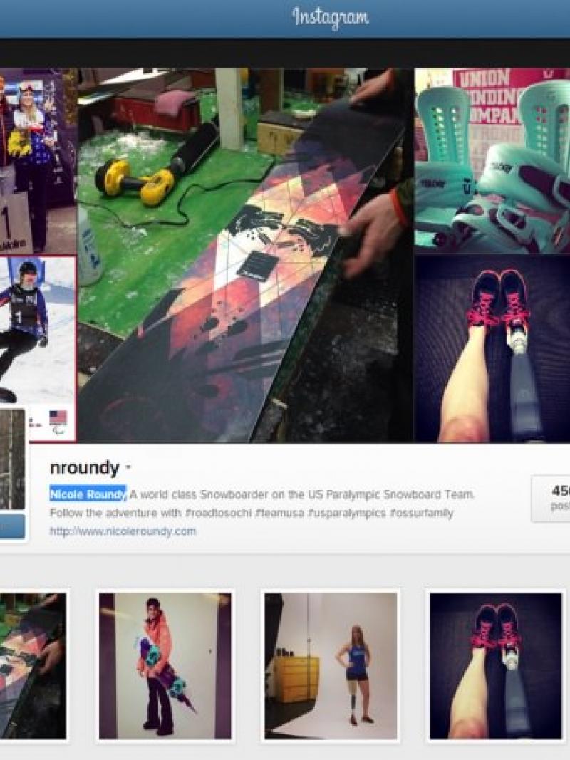 Para-snowboarder Nicole Roundy is an athlete to follow on Instagram