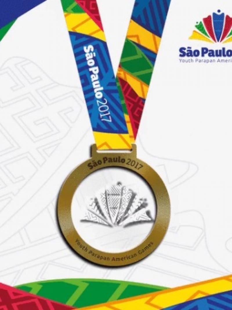The gold medal for the Sao Paulo 2017 Youth Parapan American Games.
