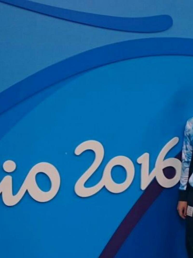 Argentinian swimmer Facundo Arregui at Rio 2016.